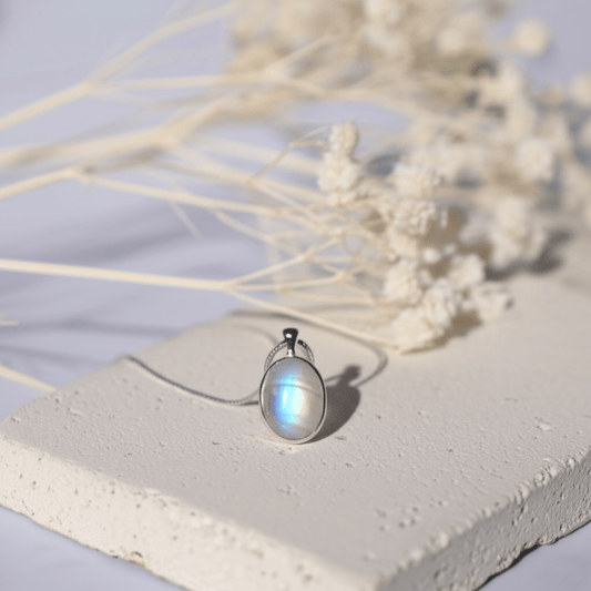 Maansteen Ketting Zilver