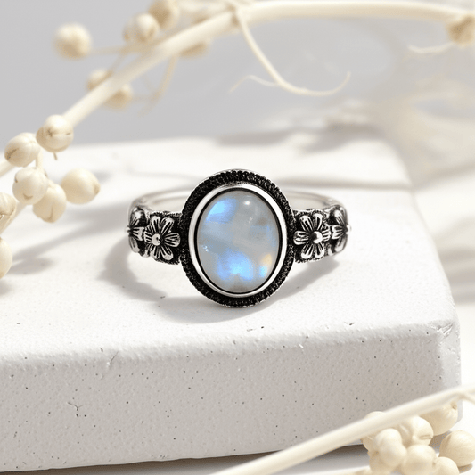 Maansteen Ring Zilver