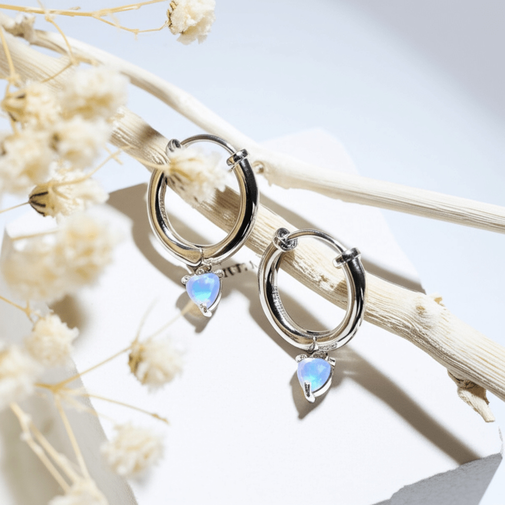 Oorbellen Moonstone Zwangerschap