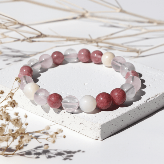 Roze Maansteen Armband