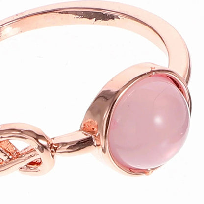 Roze Maansteen Ring