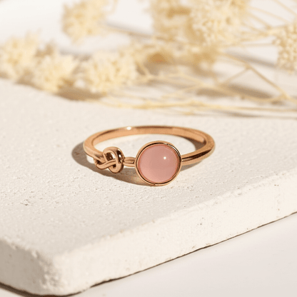 Roze Maansteen Ring