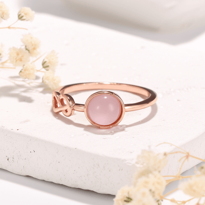 Roze Maansteen Ring