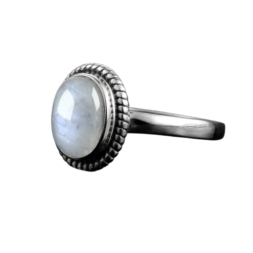 Ruwe Maansteen Ring