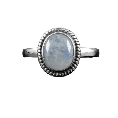Ruwe Maansteen Ring