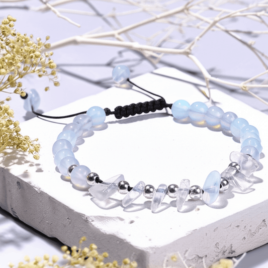 Witte Maansteen Armband