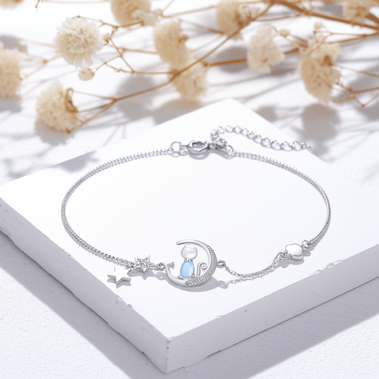 Zilveren Armband Maansteen