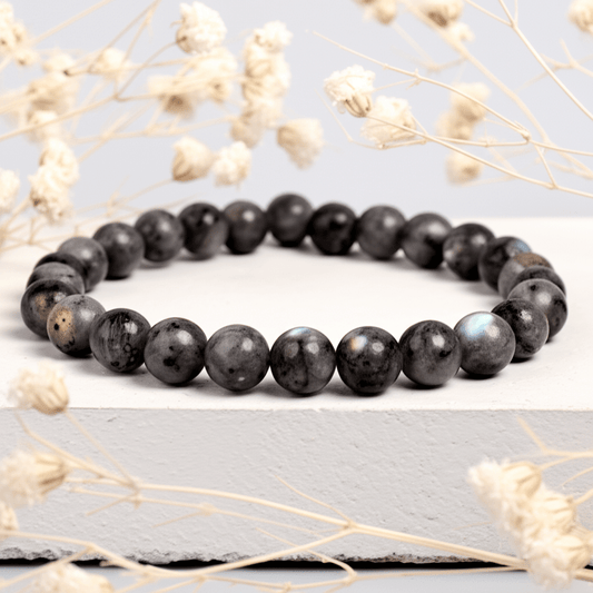 Zwarte Maansteen Armband